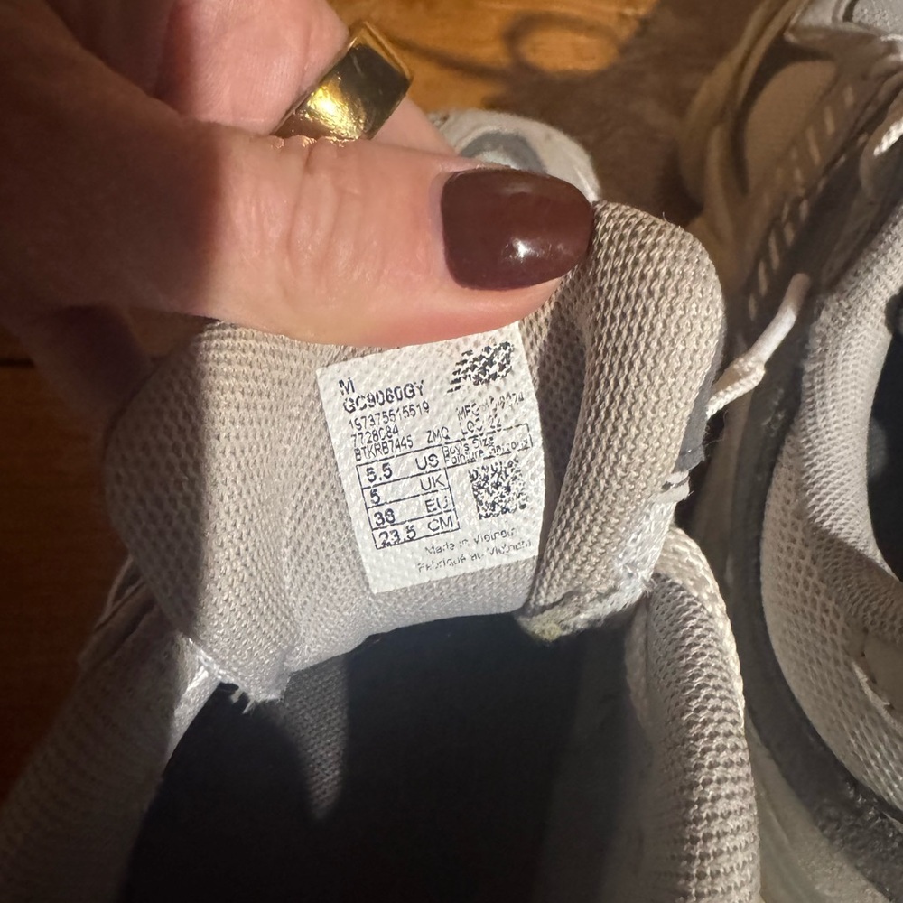 New Balance Gray and White Athletic Shoes - Picture 5 of 8